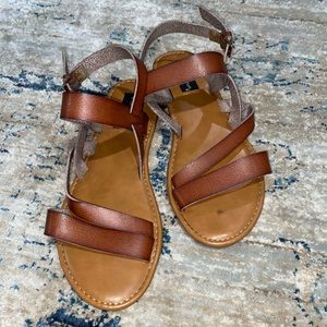 brown sandals